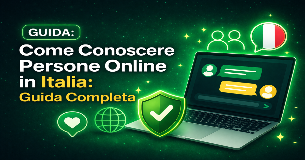 Come Conoscere Persone Online in Italia: Guida Completa